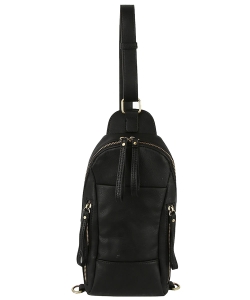 Fashion Sling Bag Backpack CQF011 BLACK